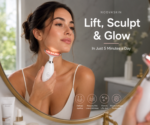NoovaSkin™ 4-in-1 LED Facial & Neck Massager